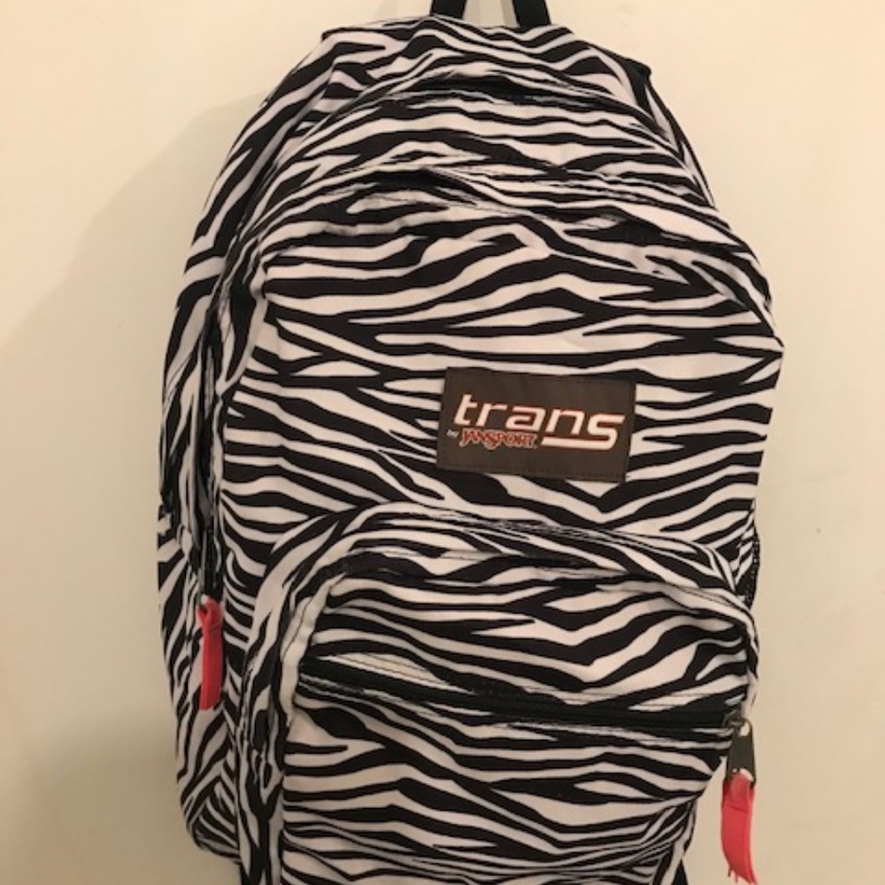 Jansport Unisex Supermax Backpack, Black & White